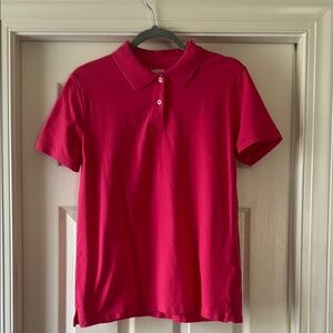 Lands' End Pink Polo Shirt